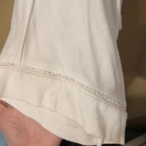 White Sheer Knit Cardigan/ Sweater - Picture 2 of 3